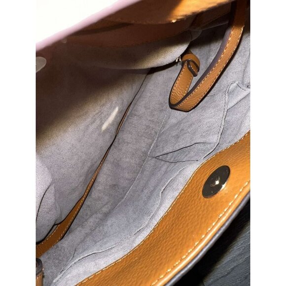 Vince Camuto Convertible Leather Tote Tania Caramel Crisp,Bag - Picture 3 of 9